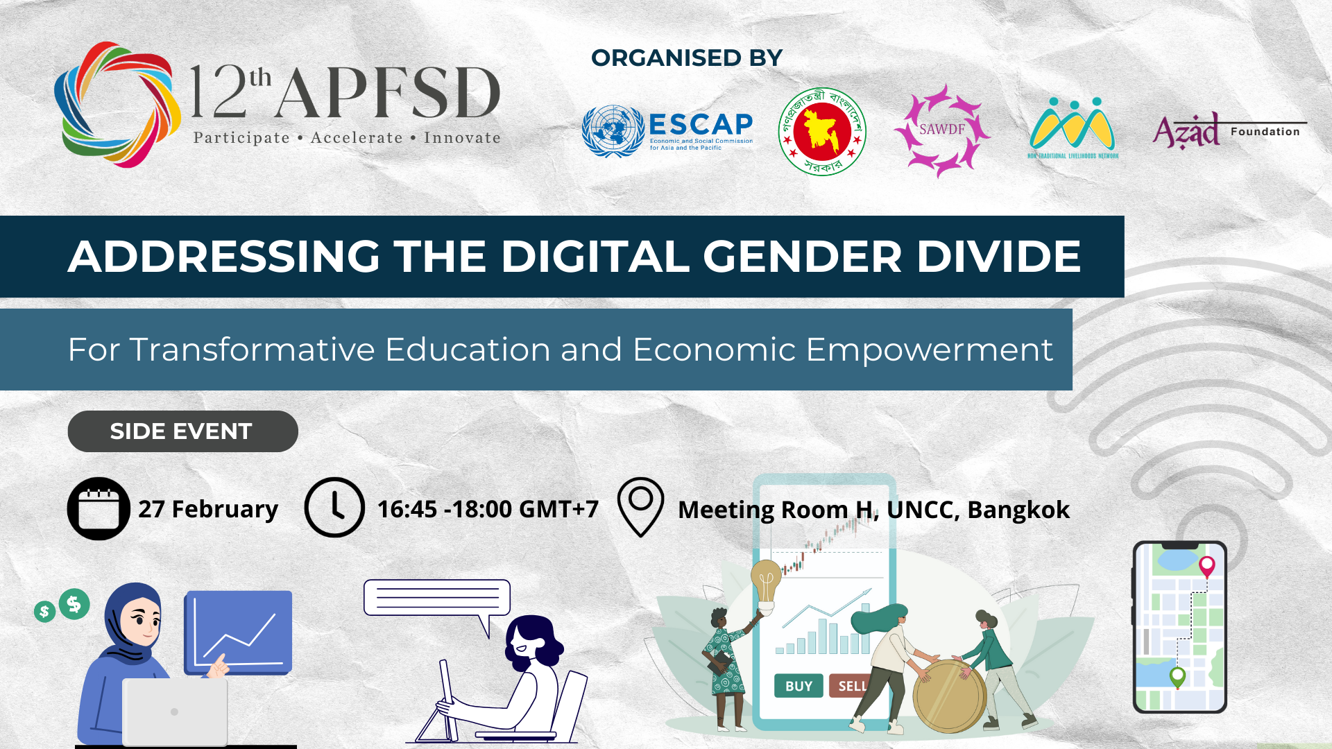 Addressing the Digital Gender Divide for Transformative Education and Economic Empowerment: #APFSD Side Event